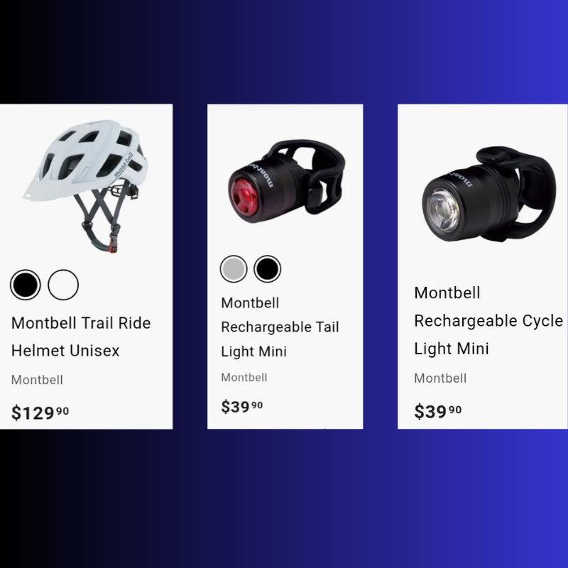 Cycling Safety Bundle-4: Helmet + Lights - White/Silver