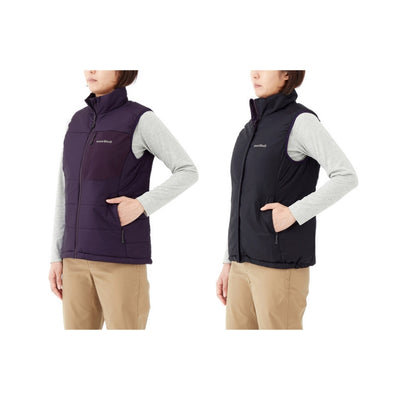 Montbell Jacket Women's US Thermawrap Vest - Purple EXCELOFT® Water-Repellent