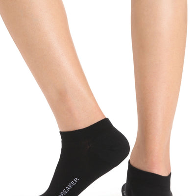 icebreaker Merino Women's Lifestyle Fine Gauge No Show Socks - Black Casual Everyday