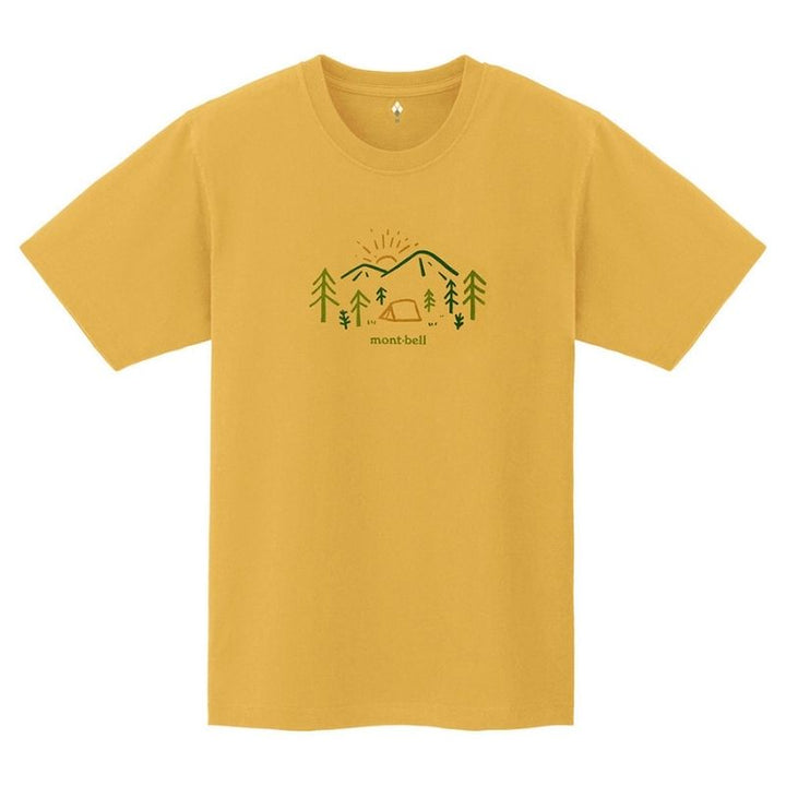 Montbell T-Shirt Unisex Pear Skin Cotton T Mountain Morning
