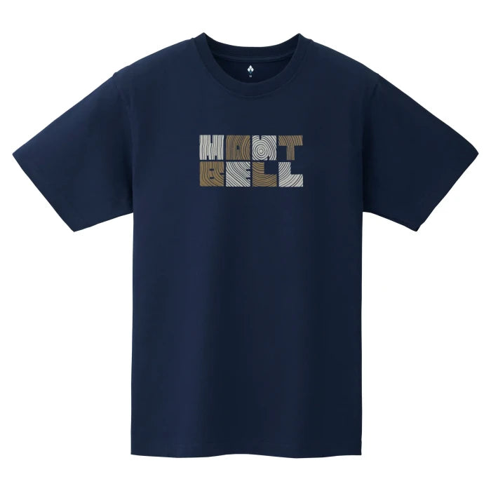 Montbell T-Shirt Unisex Pear Skin Cotton T Wood - Navy in Navy