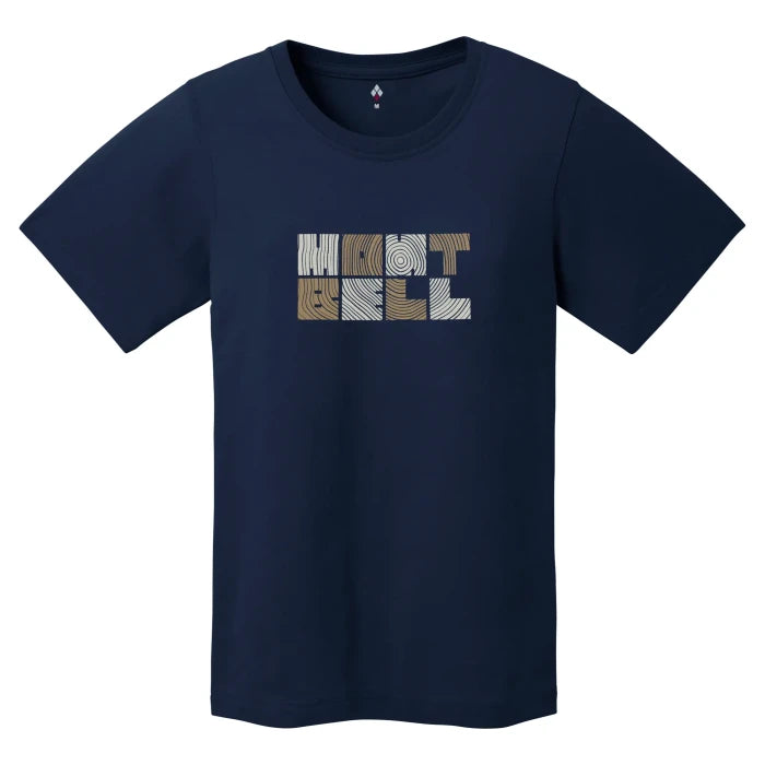 Montbell T-Shirt Women's Pear Skin Cotton T Wood - Navy in Navy
