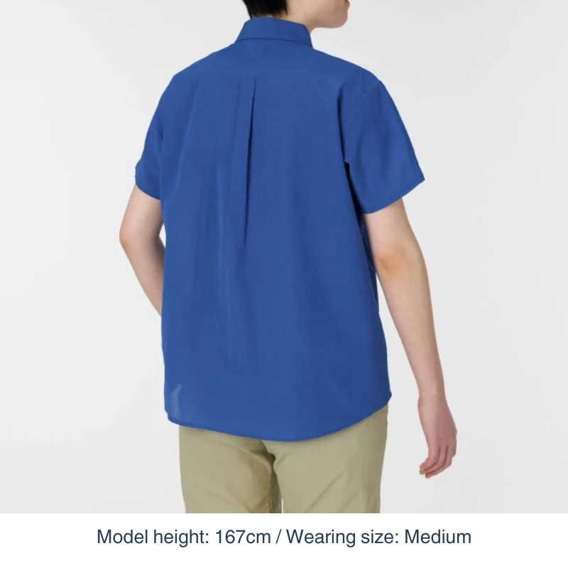 Montbell Women's US Wickron Breeze Short Sleeve Shirt - highly breathable outdoor travel shirt.
