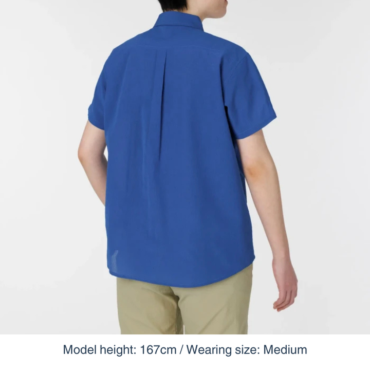 Montbell Women's US Wickron Breeze Short Sleeve Shirt - highly breathable outdoor travel shirt.