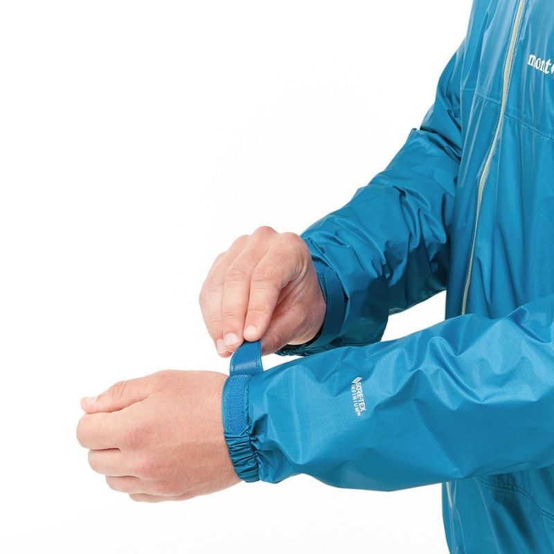 Montbell Men's Versalite Jacket US - Spectrum Blue Gunmetal Water Resistance