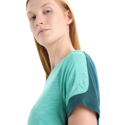 icebreaker Merino Women's 125 ZoneKnit™ Short Sleeve T-Shirt - Earth, Tempo