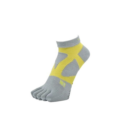Yamatune Spider ARCH Short 5 Toe Socks with Non-Slip Dots | Black/ Dark Navy|  Grey/ Yellow