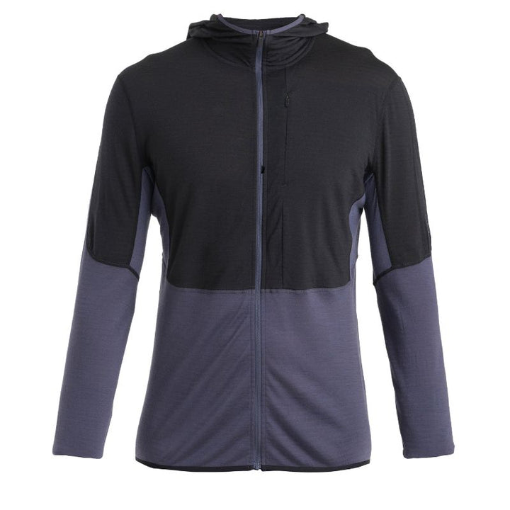 icebreaker Merino Jacket Men's 200 RealFleece™ Descender Long Sleeve Zip Hood Jacket