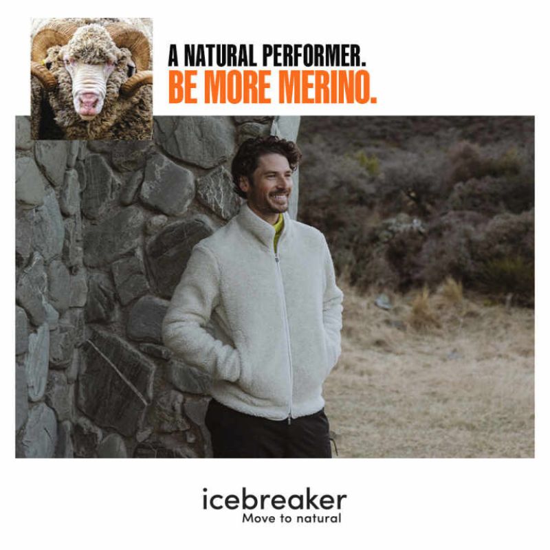 icebreaker Merino Jacket Men's 200 RealFleece™ Descender Long Sleeve Zip Hood Jacket