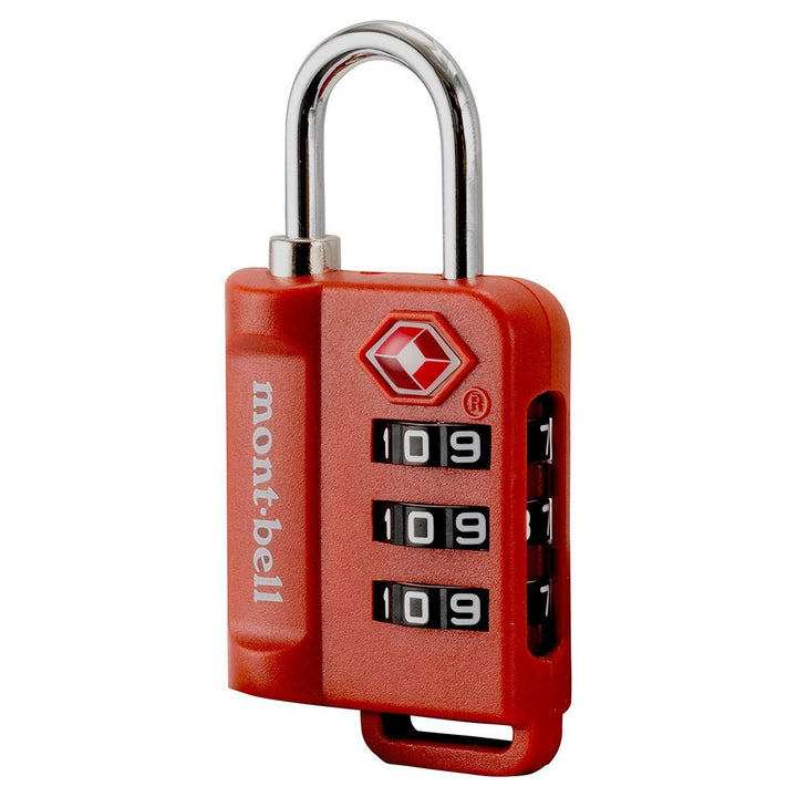 Montbell TS Combination Lock Black Red