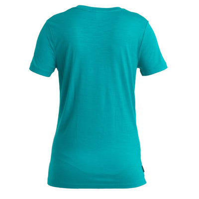 icebreaker Merino T-Shirt Women's Tech Lite II Short Sleeve Tee - Flux Green