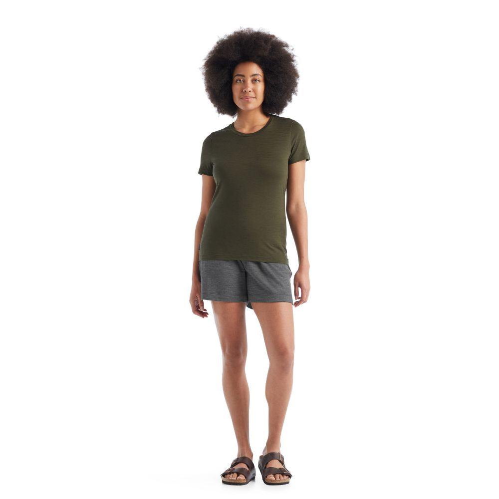 icebreaker Merino T-Shirt Women's Tech Lite II Short Sleeve Tee - Flux Green