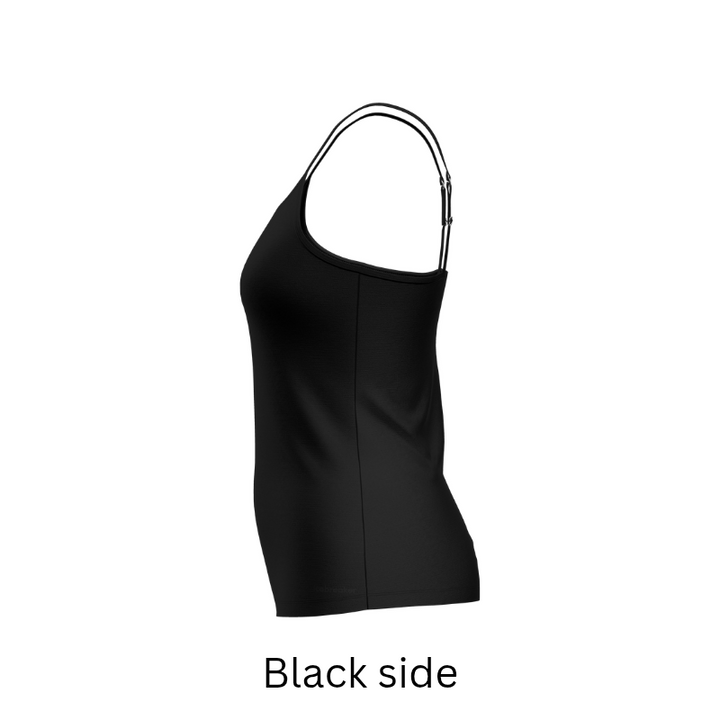 Icebreaker Women's Siren Bra Cami showcasing the slim fit and adjustable straps for comfortable everyday layering.