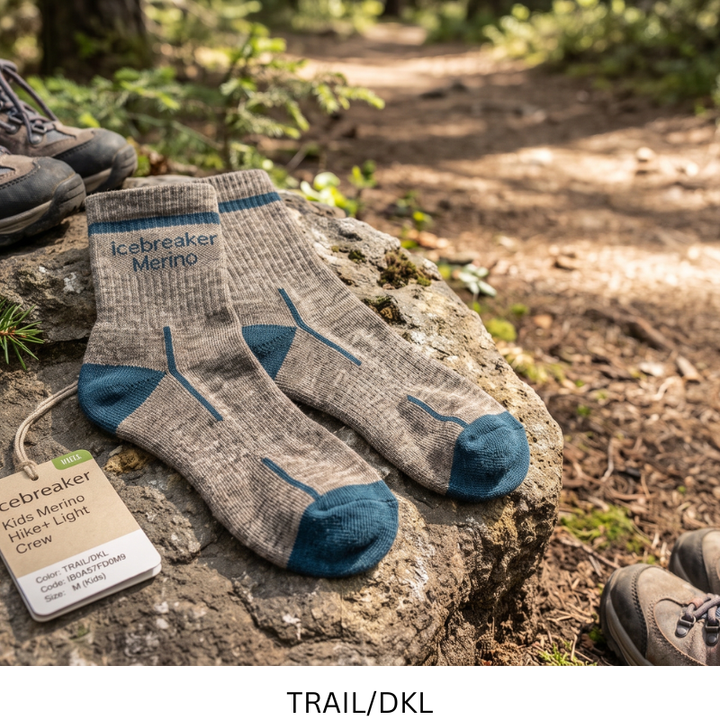 icebreaker Merino Kids' Hike+ Light Crew Socks