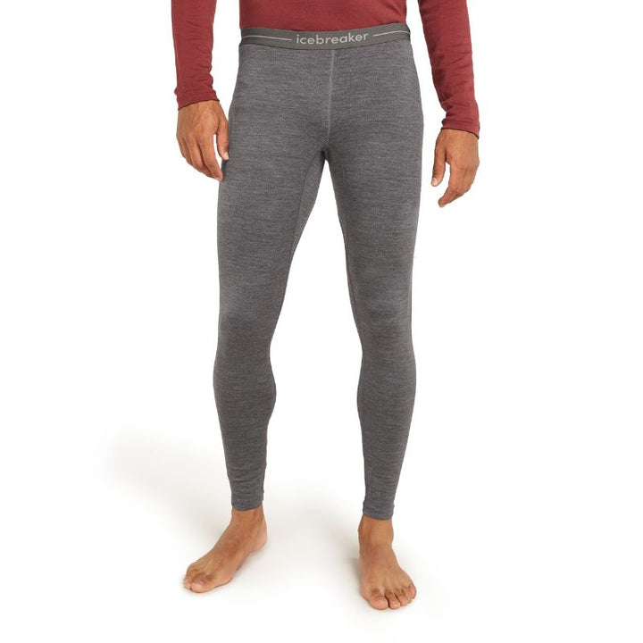 icebreaker Merino Base Layer Men's 260 Tech Leggings Tights - Gritstone Heather