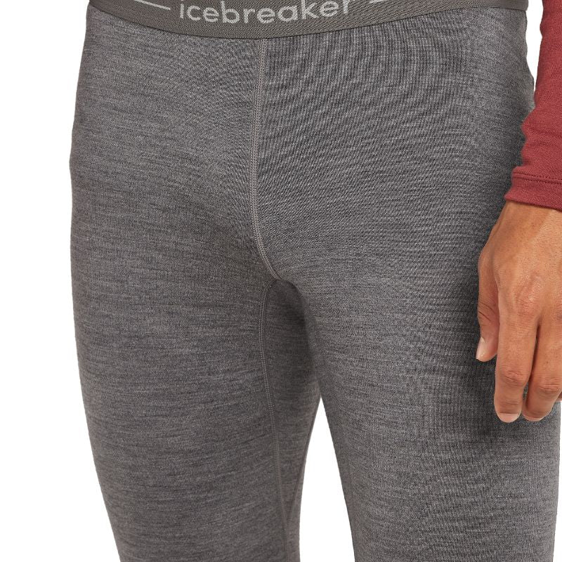 icebreaker Merino Base Layer Men's 260 Tech Leggings Tights - Gritstone Heather