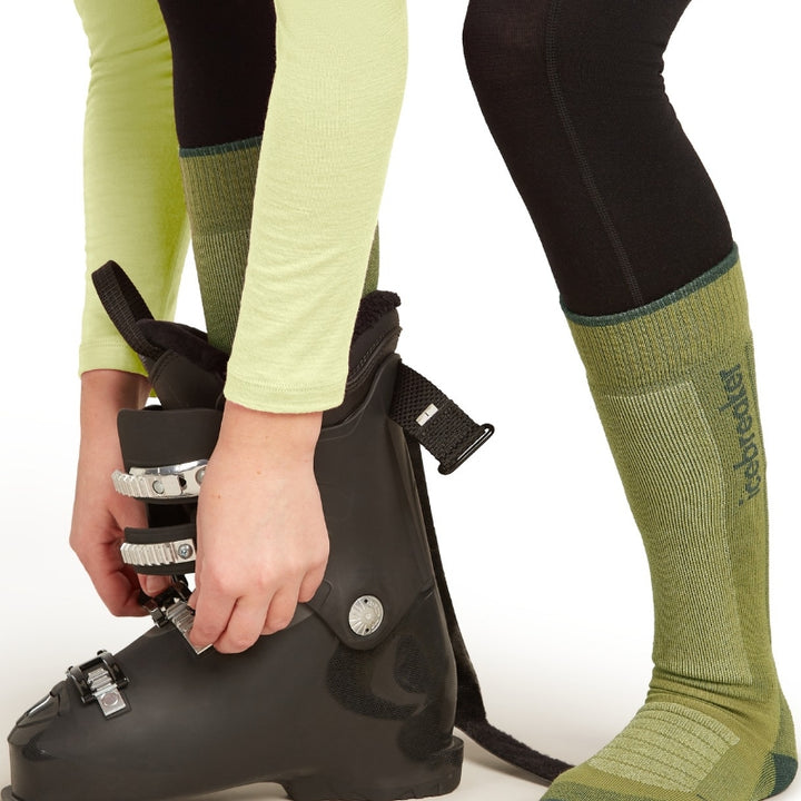 ucebreaker Merino Women's Ski+ Medium Over-The-Calf Socks - OLV/OBS/CHK