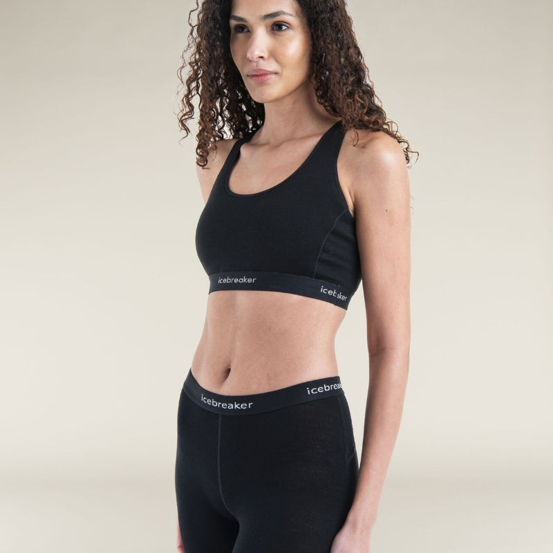 icebreaker Merino Undergarment Women's 125 Zoneknit Racerback Bra - Black