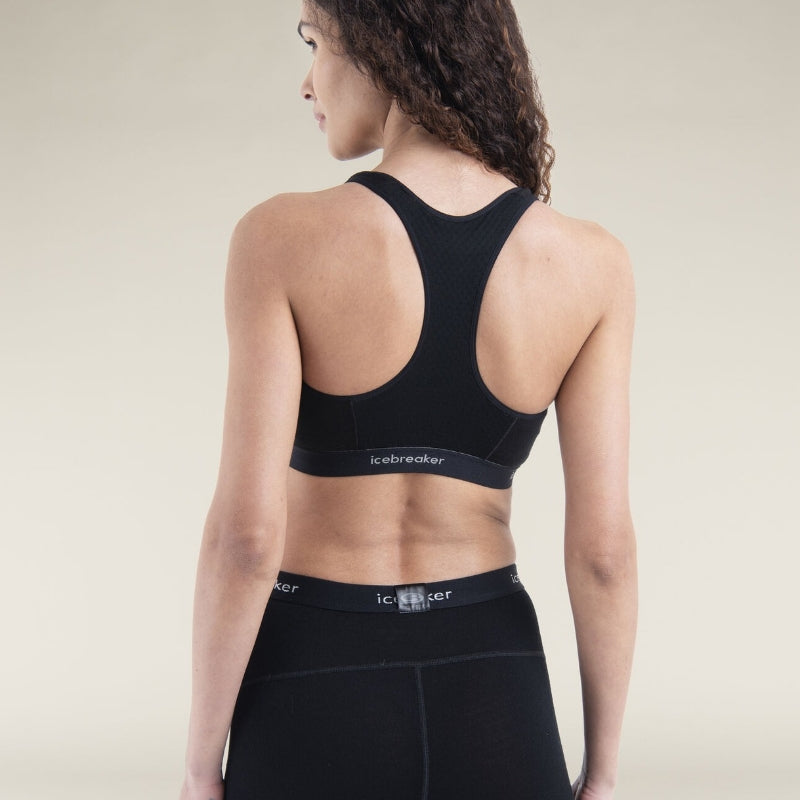 icebreaker Merino Undergarment Women's 125 Zoneknit Racerback Bra - Black