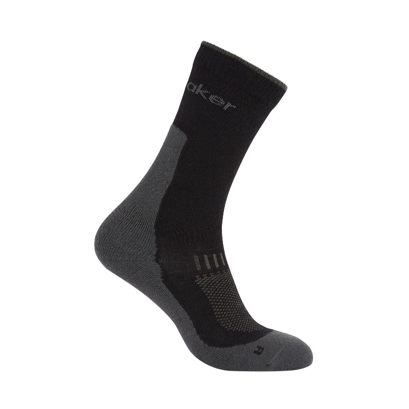 icebreaker Merino Men's Hike+ Light Crew Socks in Black/Obsidian