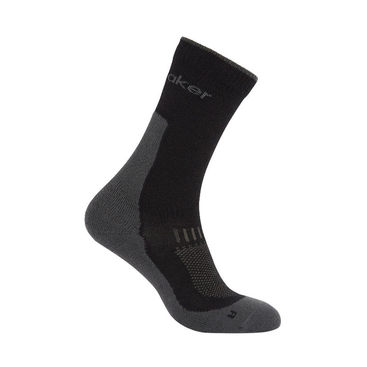icebreaker Merino Men's Hike+ Light Crew Socks in Black/Obsidian