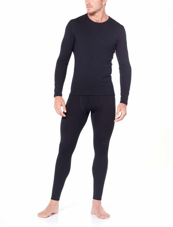 Icebreaker Base Layer Men Merino Wool 260 Tech Top - Long Sleeve Crewe - Winter Outdoor Camping Trekking Hiking