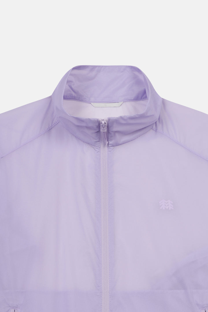 Kolon Sport Women's Egg Light Stand Collar Jacket in Lavender — front view