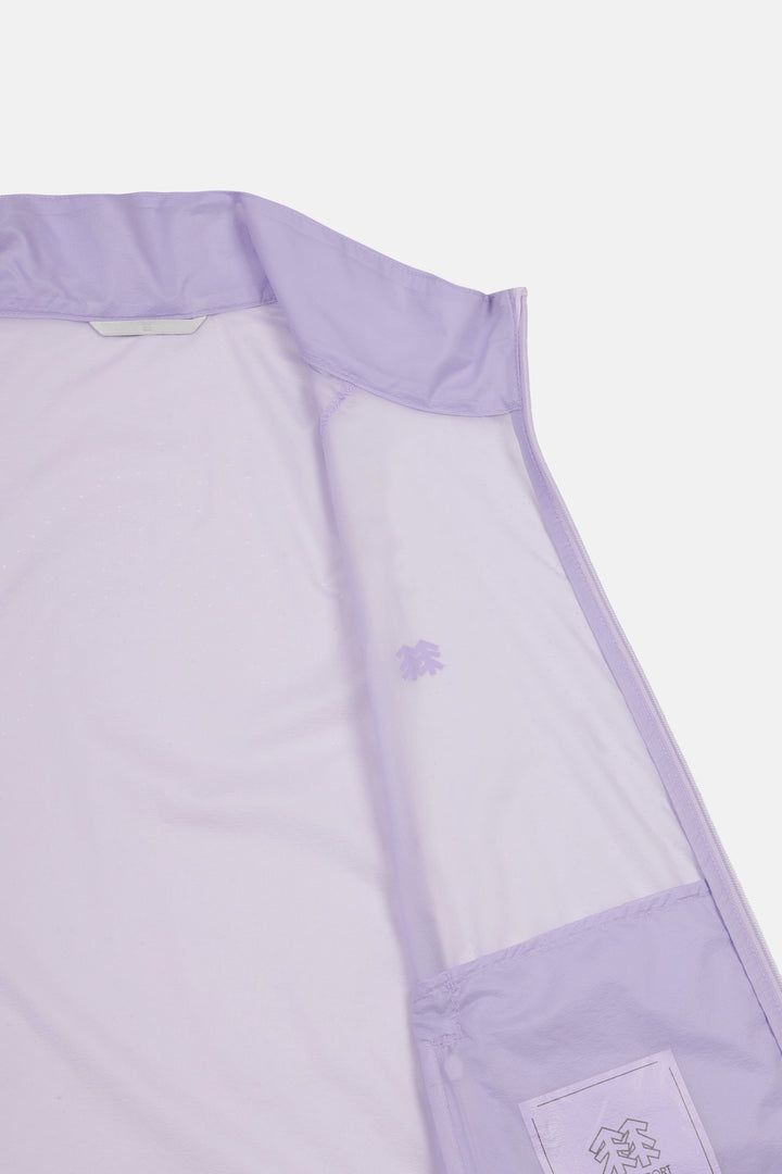 Kolon Sport Women's Egg Light Stand Collar Jacket in Lavender — back view