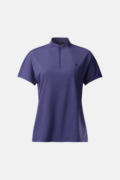 Kolon Sport Women's Flat-Dry Short Sleeve Zip-Up T-Shirt