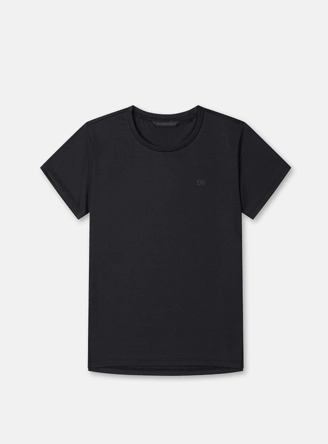 Kolon Sport Women's Flat-Dry Short Sleeve Round Neck T-Shirt in black — hero shot