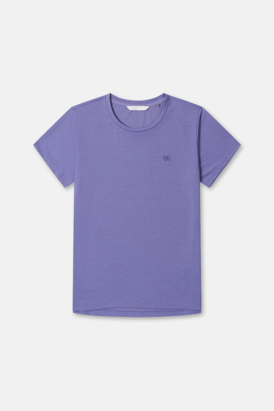 Kolon Sport Women's Flat-Dry Short Sleeve Round Neck T-Shirt in L/Purple — hero shot