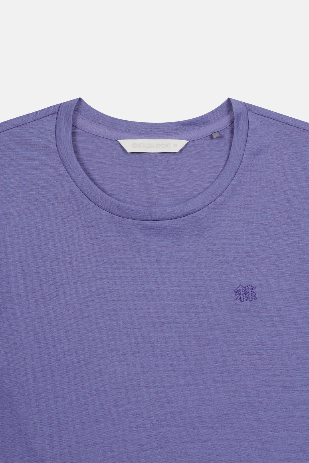 Kolon Sport Women's Flat-Dry Short Sleeve Round Neck T-Shirt in L/Purple — back view
