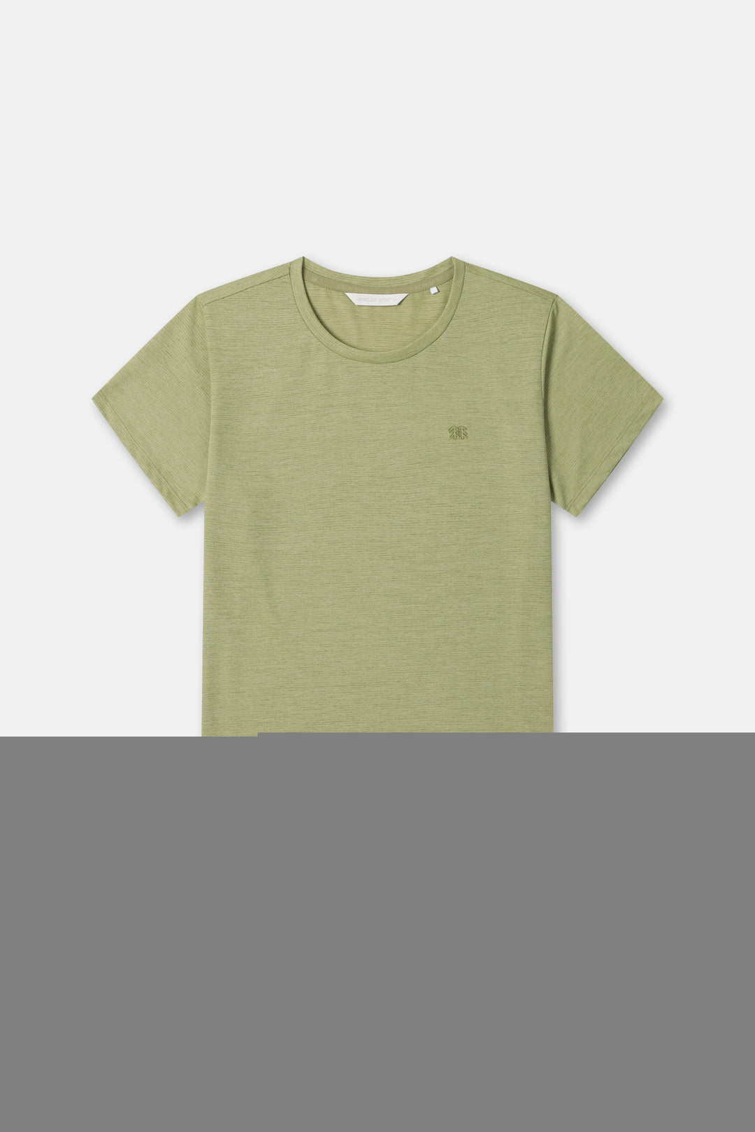 Kolon Sport Women's Flat-Dry Short Sleeve Round Neck T-Shirt in Moss — hero shot