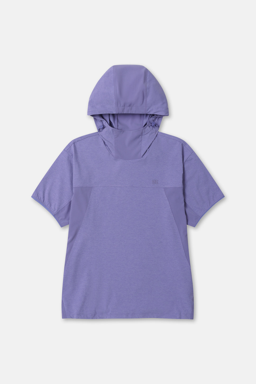 Kolon Sport Women's AIR-DOT Short Sleeve Hybrid Hoodie T-Shirt in L/Purple — hero shot