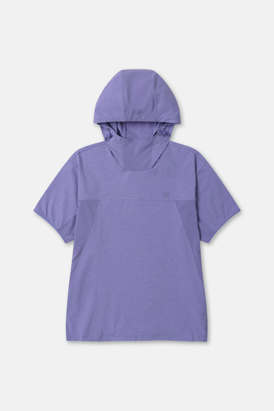 Kolon Sport Women's AIR-DOT Short Sleeve Hybrid Hoodie T-Shirt in L/Purple — hero shot