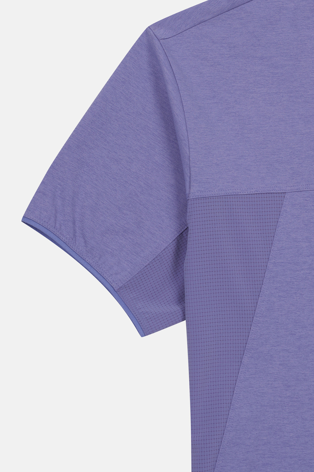 Kolon Sport Women's AIR-DOT Short Sleeve Hybrid Hoodie T-Shirt in L/Purple — detail