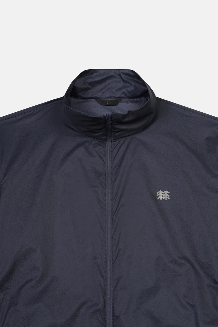 Kolon Sport Men's EggLite Stand Collar Jacket in G/Navy — front view