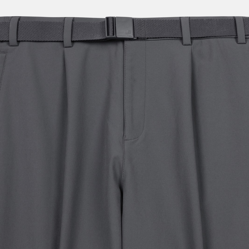 Kolon Sport Men's Standard One-Tuck Pants in D/Gray — men's pants for everyday outdoor
