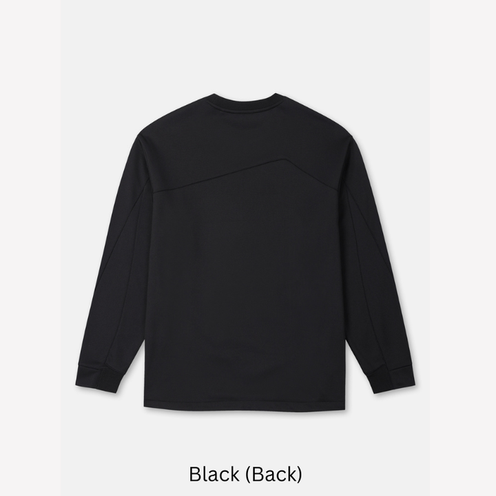 Kolon Sport Men's UV Long Sleeve Sweatshirts in Black — men's sweatshirt for tropical sun protection