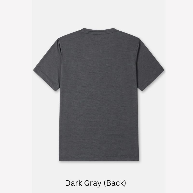 Kolon Sport Men's Basic Round Short Sleeve T-Shirt in D/Gray — men's short sleeve t-shirt for everyday outdoor