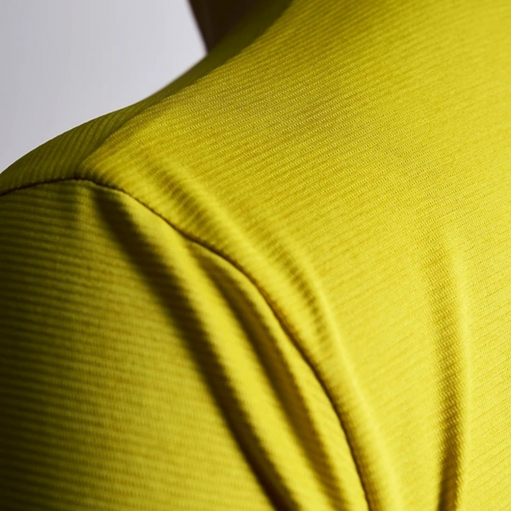 Kolon Sport Men's Basic Round Short Sleeve T-Shirt in Mustard — men's short sleeve t-shirt for everyday outdoor