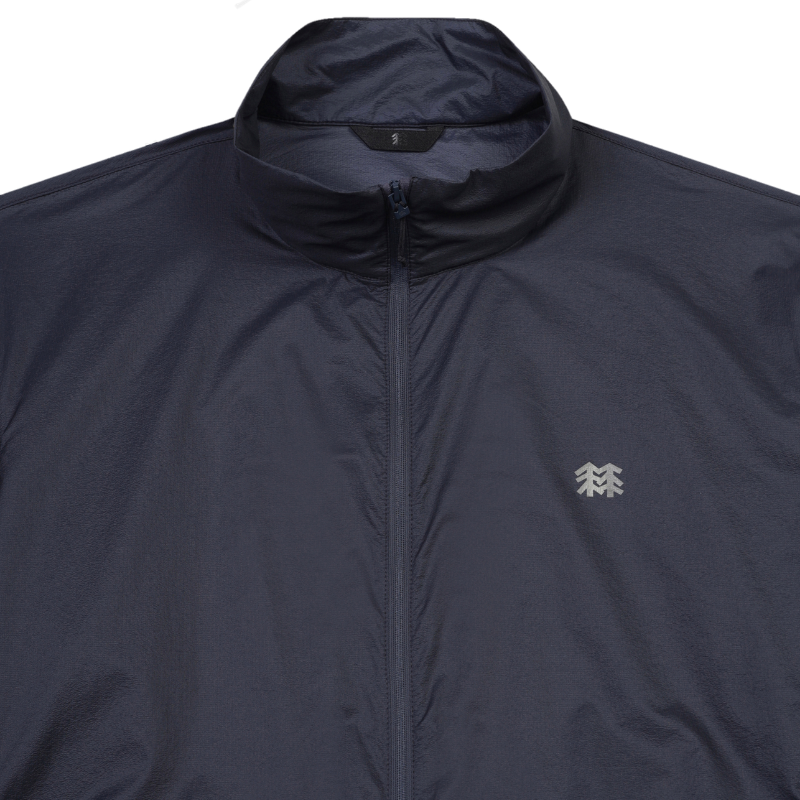 Kolon Sport Men's EggLite Stand Collar Jacket in G/Navy — men's lightweight shell jacket for everyday outdoor