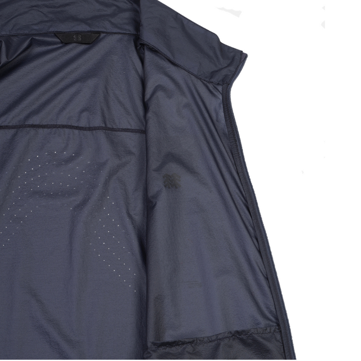 Kolon Sport Men's EggLite Stand Collar Jacket in G/Navy — men's lightweight shell jacket for everyday outdoor