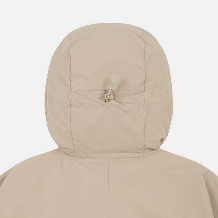 Kolon Sport Men's Softshell Hooded Jacket in L/Beige — men's softshell jacket for breathable hiking