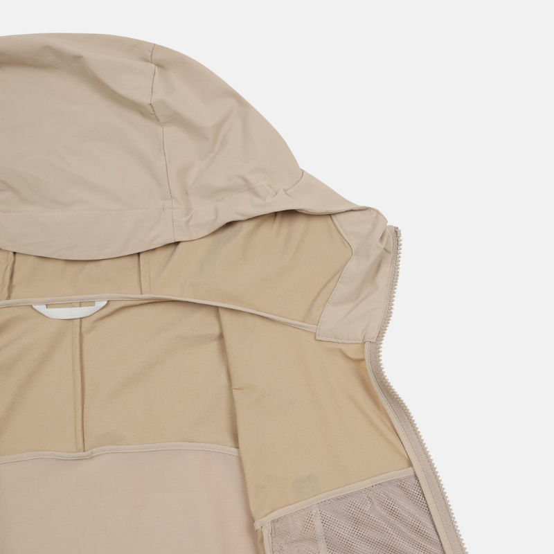 Kolon Sport Men's Softshell Hooded Jacket in L/Beige — men's softshell jacket for breathable hiking
