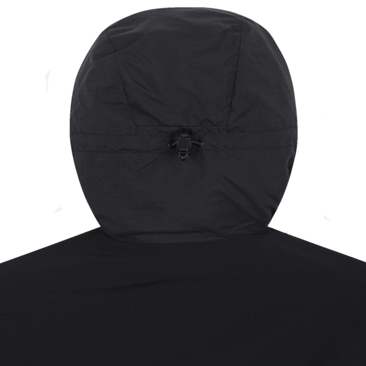 Kolon Sport Men's Woven Pocket Anorak in Black — men's anorak for rain & wind protection