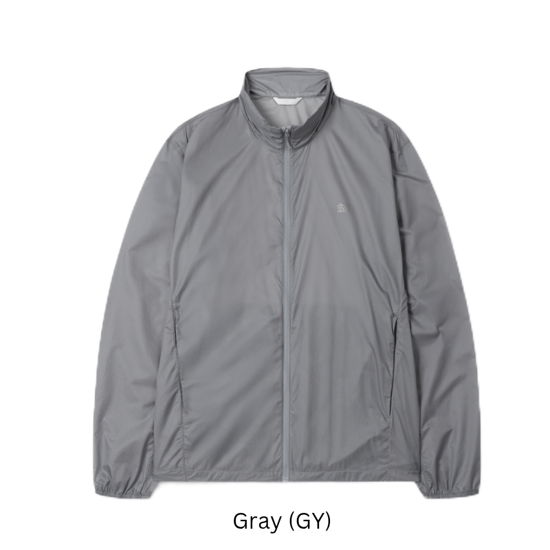 Kolon Sport Men's EggLite Stand Collar Jacket in Gray — men's lightweight shell jacket for everyday outdoor