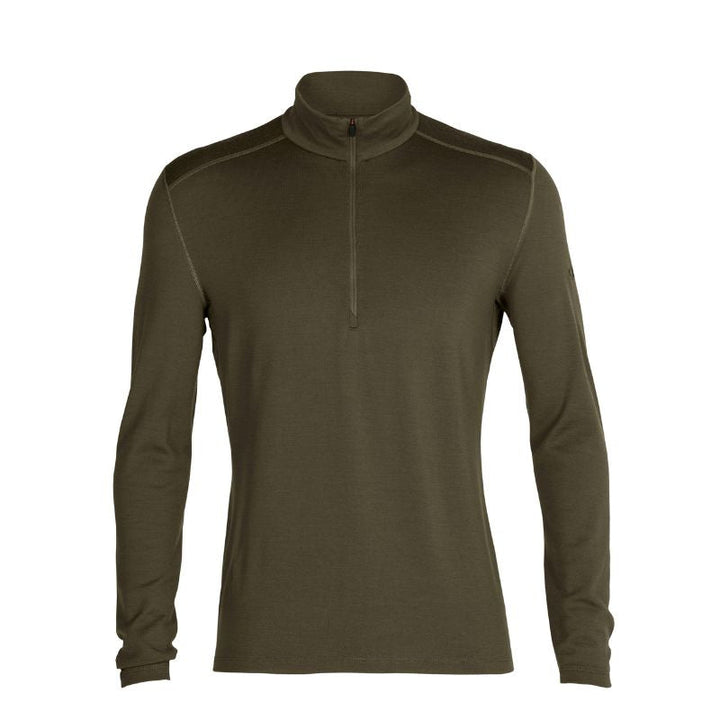 icebreaker Merino Base Layer Men's 260 Tech Top Long Sleeve Half Zip - Gritstone Heather Loden