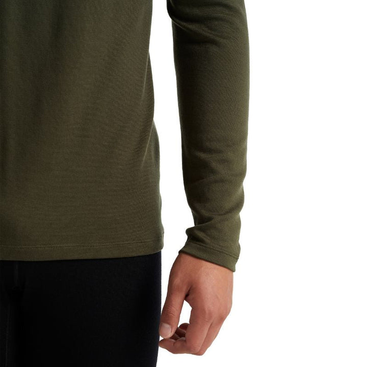 icebreaker Merino Base Layer Men's 260 Tech Top Long Sleeve Half Zip - Gritstone Heather Loden