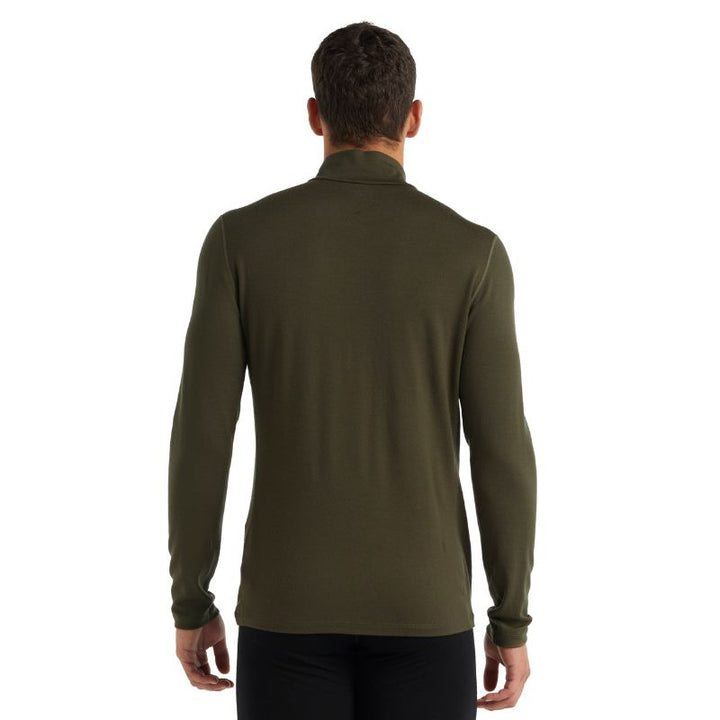 icebreaker Merino Base Layer Men's 260 Tech Top Long Sleeve Half Zip - Gritstone Heather Loden